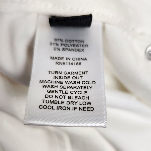 Frye High Rise Straight Leg Denim Jeans Winter White Womens Size 8 Size 29 - Picture 11 of 12